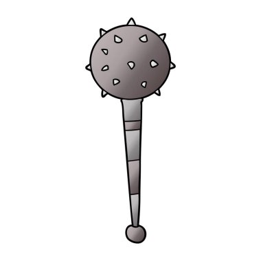 vektör çizim karikatür Ortaçağ topuz