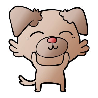 Çizgi film köpeğinin vektör çizimi