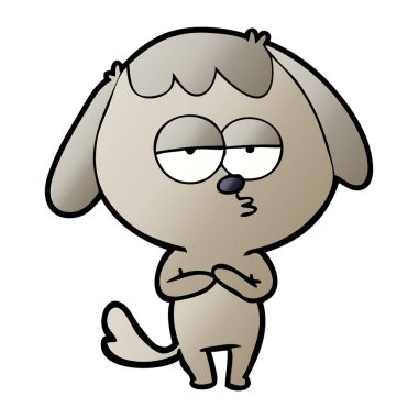 Çizgi film köpeğinin vektör çizimi