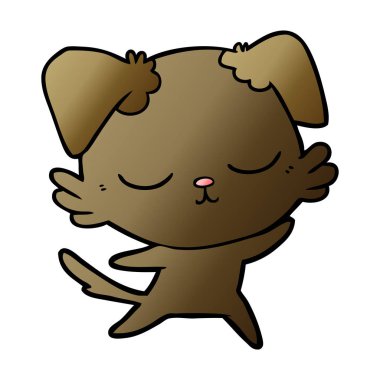 Çizgi film köpeğinin vektör çizimi