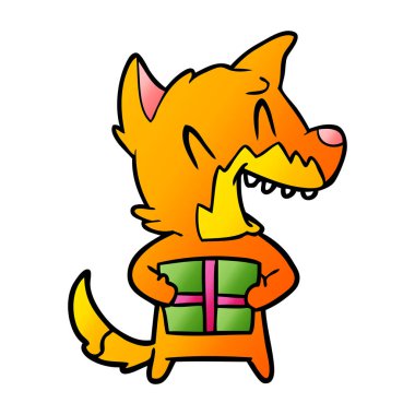 gülen Noel tilki çizgi film