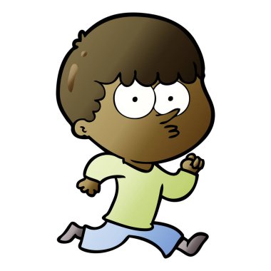 vektör çizim karikatür meraklı çocuk