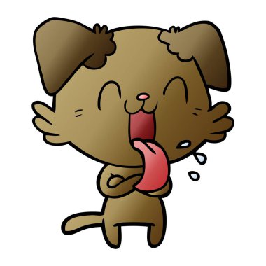 Çizgi film köpeğinin vektör çizimi