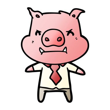 kızgın çizgi film domuz patron