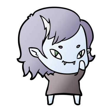 çizgi film dostu vampir kız