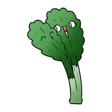 vektör çizim karikatür salata yaprakları