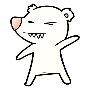 kızgın kutup ayısı karikatür