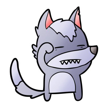 Kurt gösteren diş çizgi film