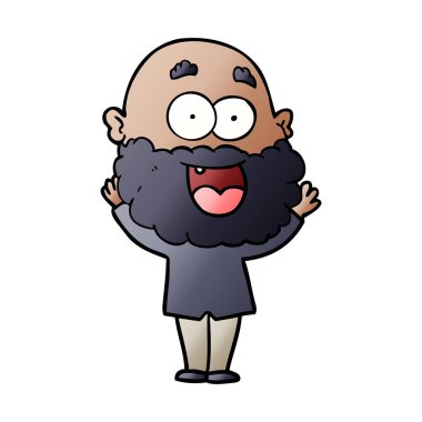 çizgi film çılgın mutlu adam sakallı