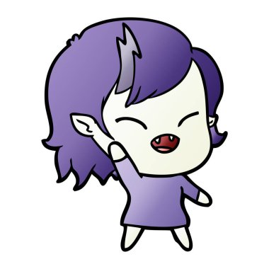 sallayarak gülen vampir kız çizgi film