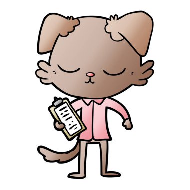 Çizgi film köpeğinin vektör çizimi