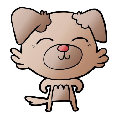 Çizgi film köpeğinin vektör çizimi