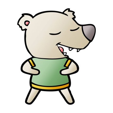 Çizgi film ayısının vektör çizimi