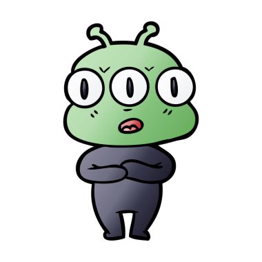 üç gözlü yabancı çizgi film