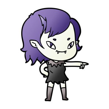 çizgi film dostu vampir kız