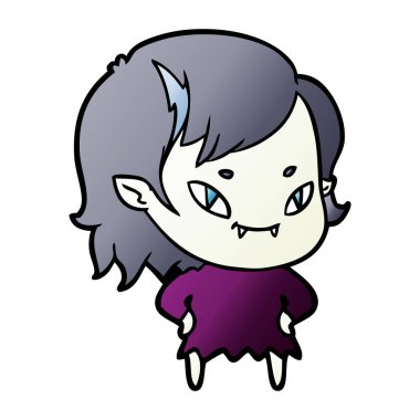 çizgi film dostu vampir kız