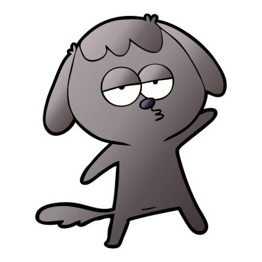 Çizgi film köpeğinin vektör çizimi