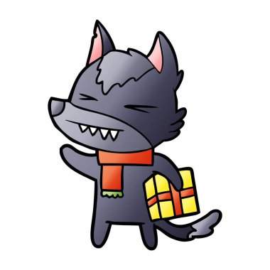 kızgın Noel kurt çizgi film