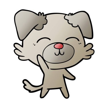 Çizgi film köpeğinin vektör çizimi