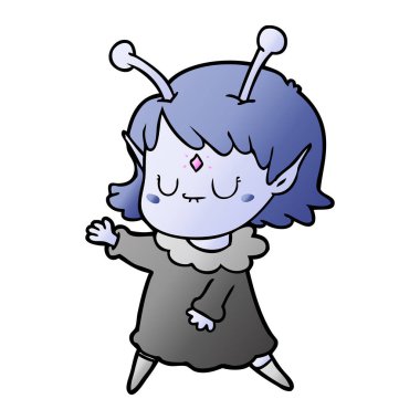 çizgi film yabancı kız dans