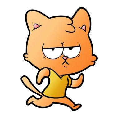 Çizgi film kedisinin vektör çizimi