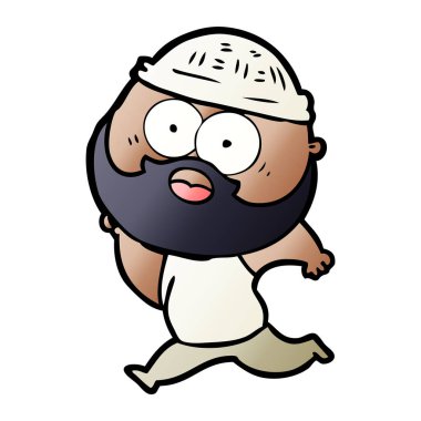 sakallı adam çalıştıran çizgi film