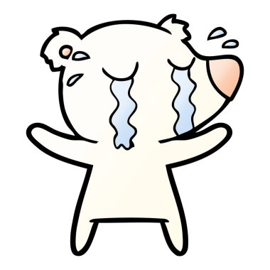 Kutup ayısı ağlıyor çizgi film