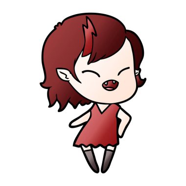 gülen vampir kız çizgi film