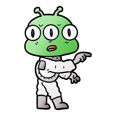 üç gözlü yabancı çizgi film