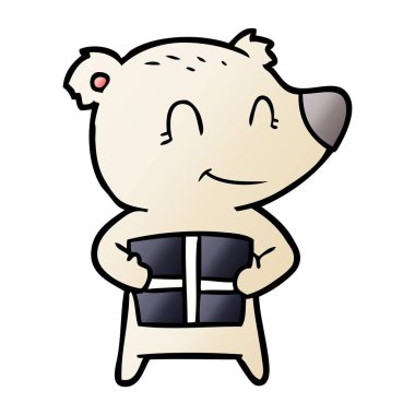 Noel kutup ayısı çizgi film