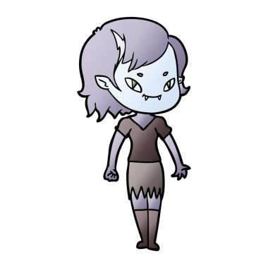 çizgi film dostu vampir kız