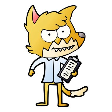 çizgi film sırıtan fox pano ile