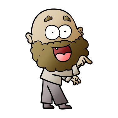 çizgi film çılgın mutlu adam sakallı