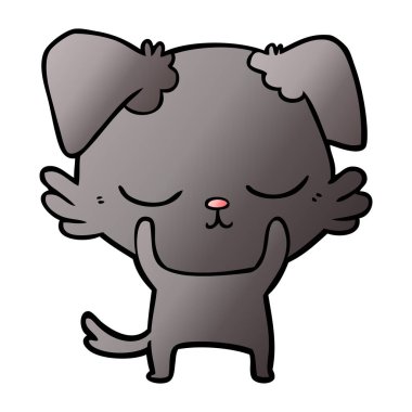 Çizgi film köpeğinin vektör çizimi