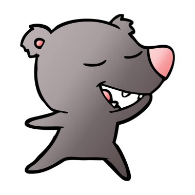 Çizgi film ayısının vektör çizimi