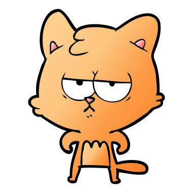 Çizgi film kedisinin vektör çizimi