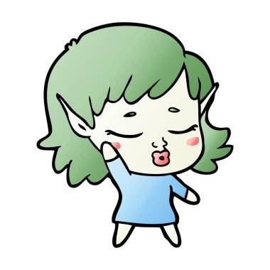 güzel çizgi film elf kızı