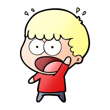 vektör çizim karikatür dostum şok