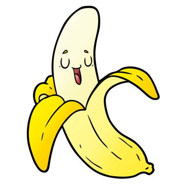 vektör çizim karikatür muz