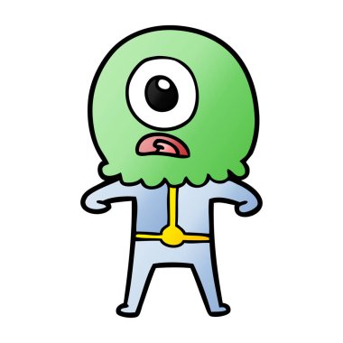 çizgi film Tepegöz'ü yabancı uzay adamı