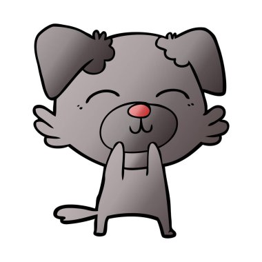 Çizgi film köpeğinin vektör çizimi