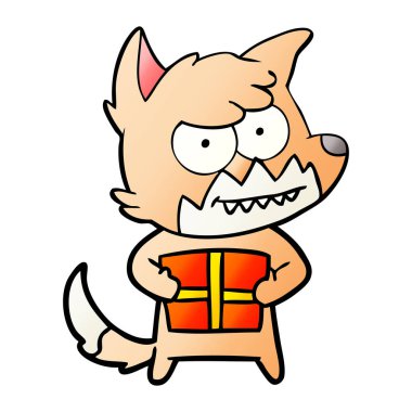 çizgi film sırıtan fox ile hediye