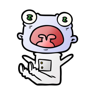 çizgi film garip uzaylı bağırarak