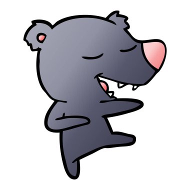 Çizgi film ayısının vektör çizimi