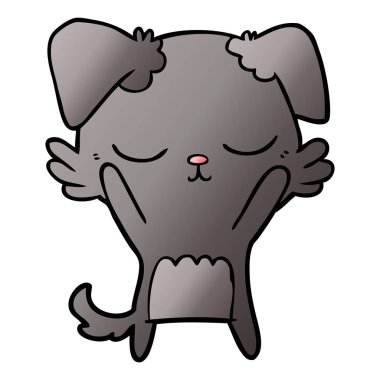 Çizgi film köpeğinin vektör çizimi