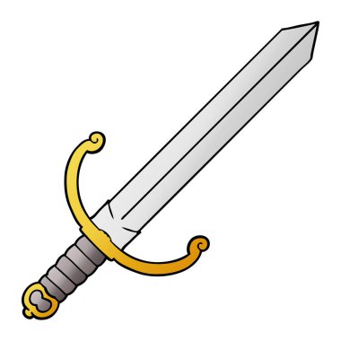 Çizgi film kılıcının vektör çizimi