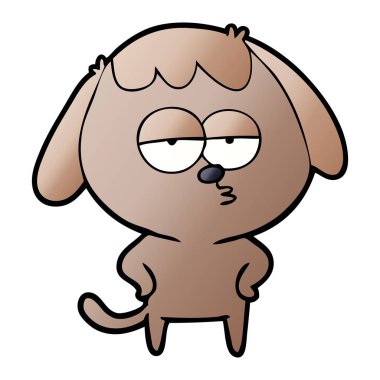 Çizgi film köpeğinin vektör çizimi