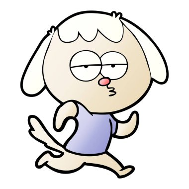 Çizgi film köpeğinin vektör çizimi