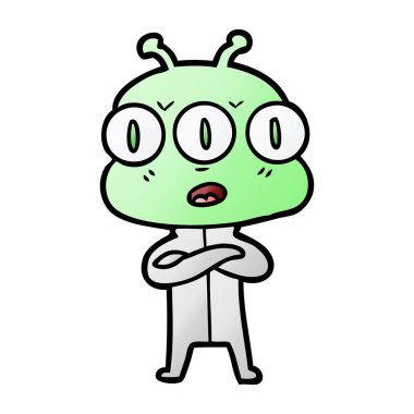 üç gözlü yabancı çizgi film