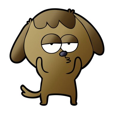 Çizgi film köpeğinin vektör çizimi